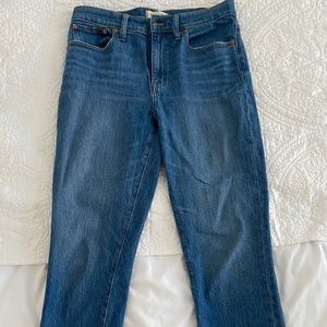 Madewell high-rise slim boyjean in moorland wash